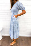 Blue White Stripe