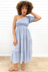 Blue White Stripe