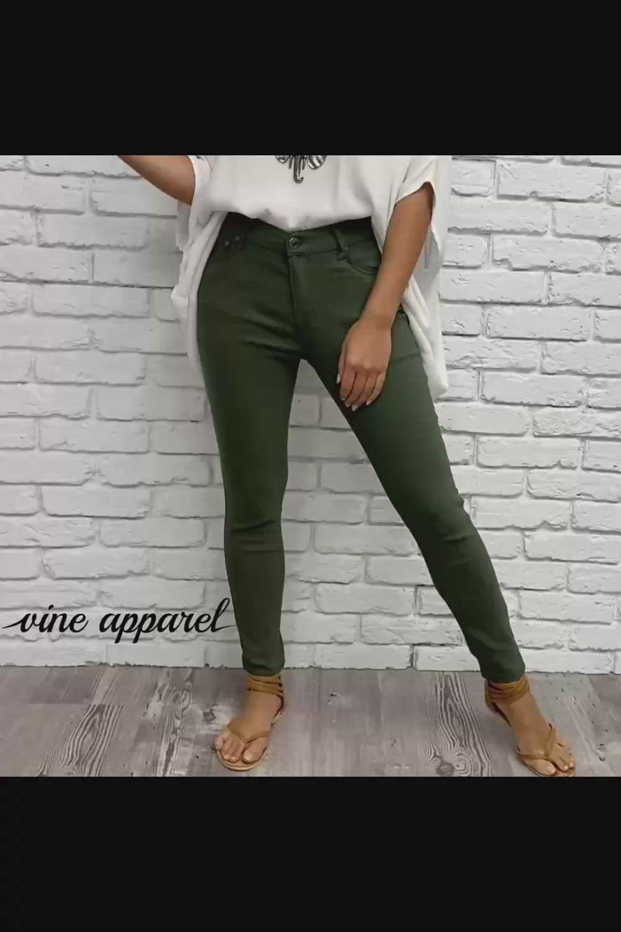 Alexa Skinny Pants - Khaki