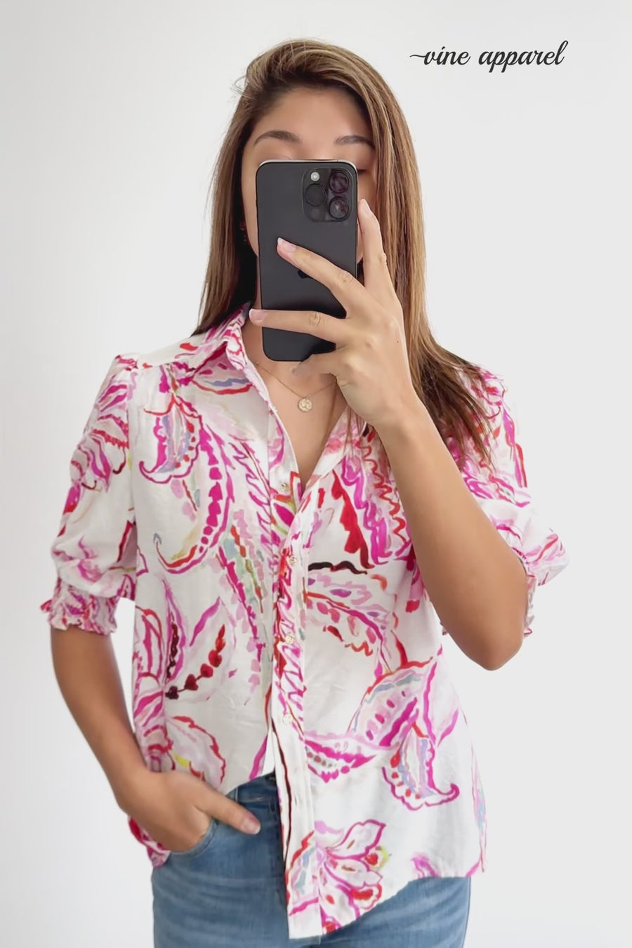 Pink Paisley Floral