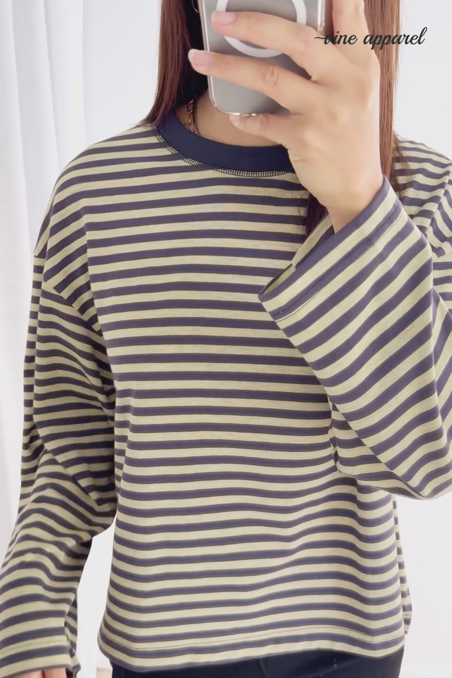 Washed Yellow Stripe