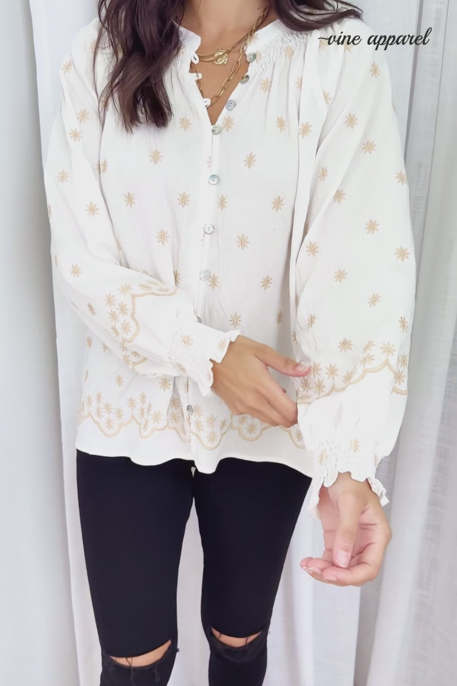 White Tan Boho