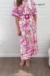 Pink Paisley Floral