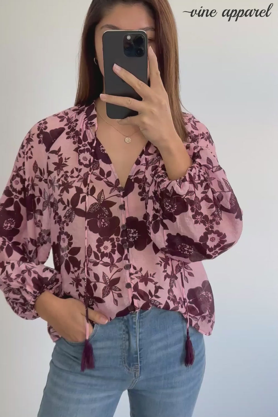 Pink Wine Floral