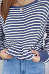 Blue White Stripe