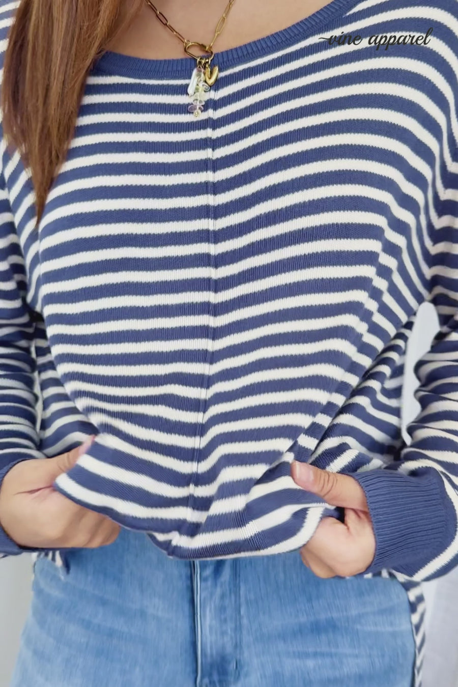 Blue White Stripe
