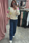 Cream Multi Flower