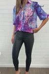 Purple Blue Floral