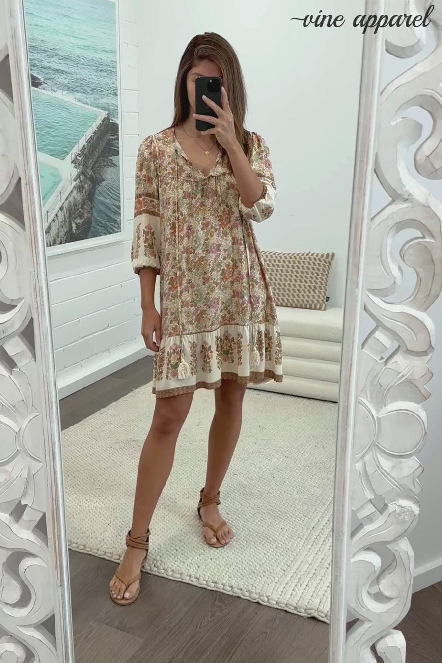 Cream Floral Multi