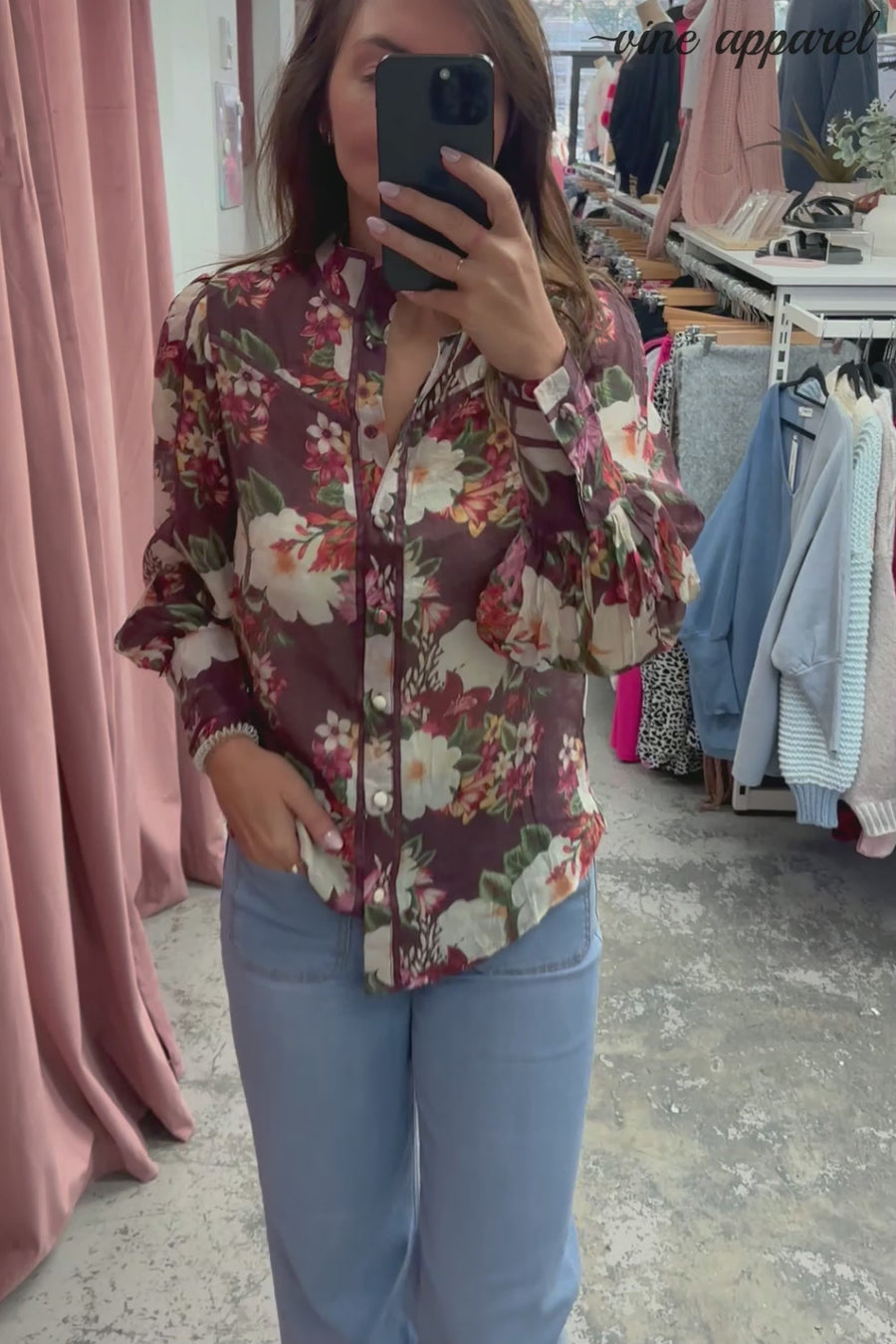 Burgundy Floral