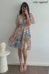 Blue Pink Floral