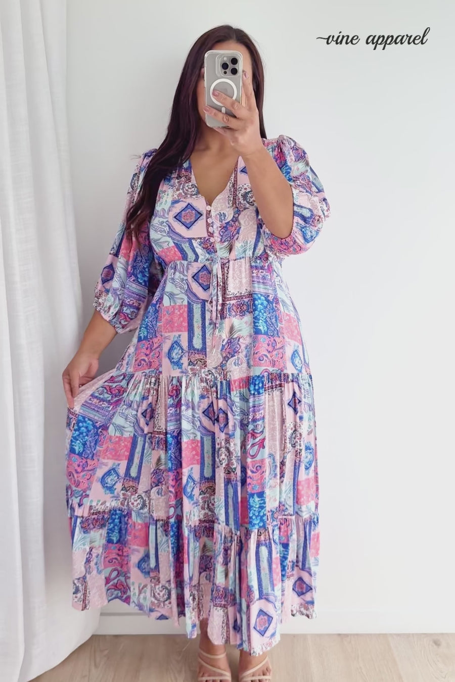 Blue Pink Patchwork