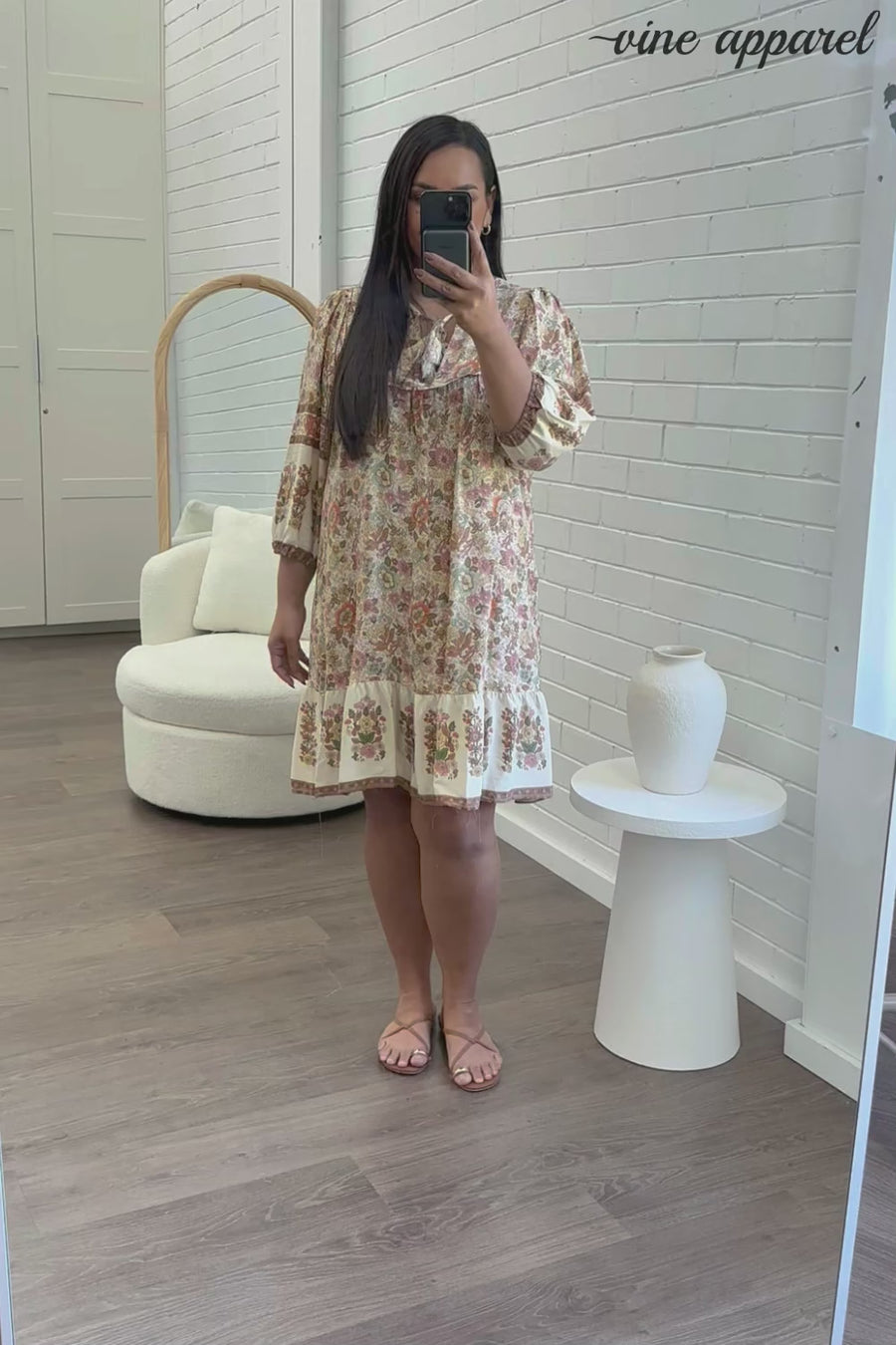 Cream Floral Multi