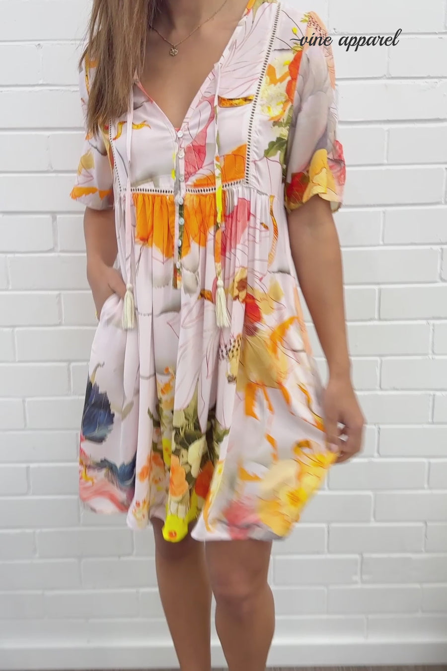 Orange Floral