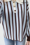 Blue Brown Stripe