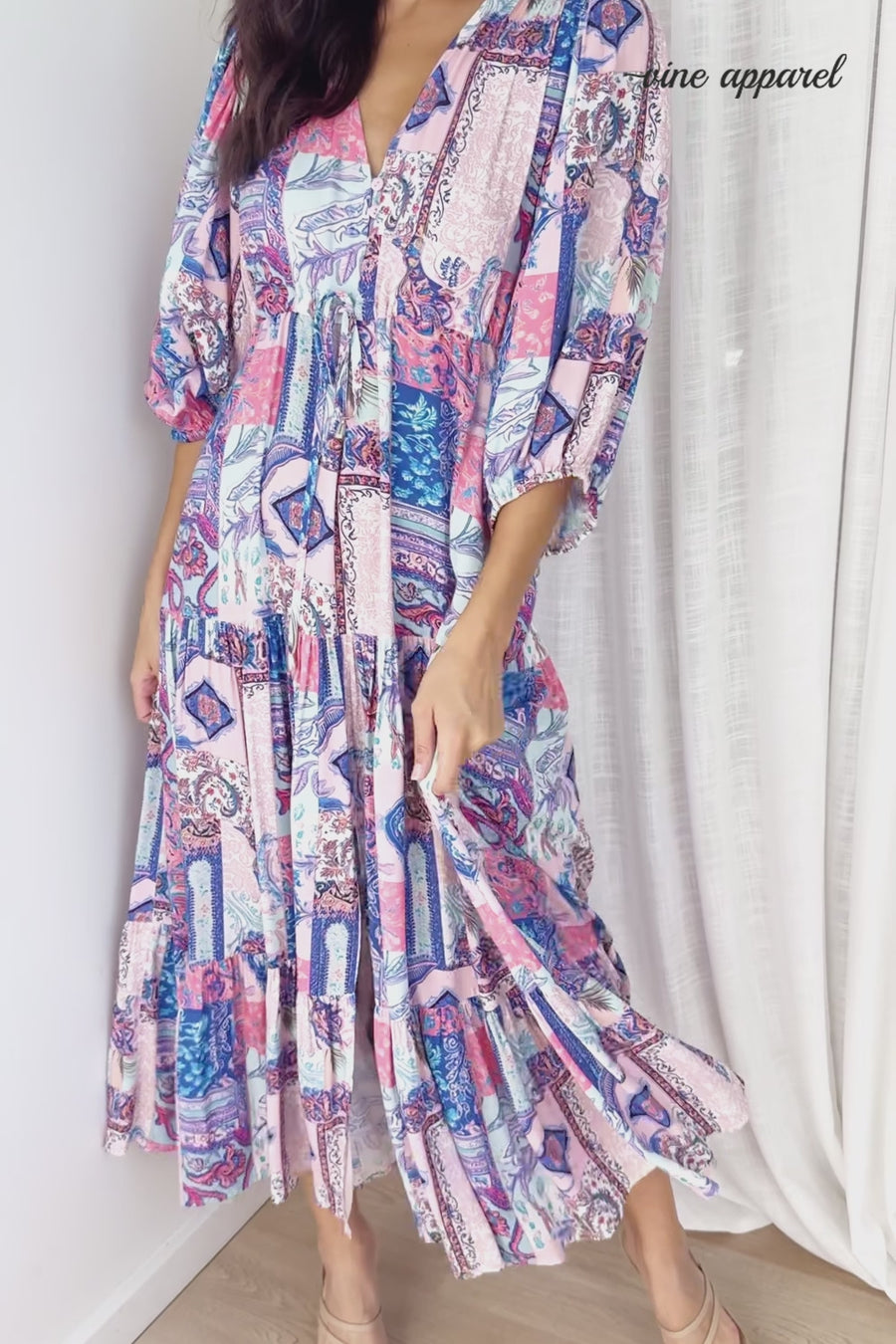 Blue Pink Patchwork