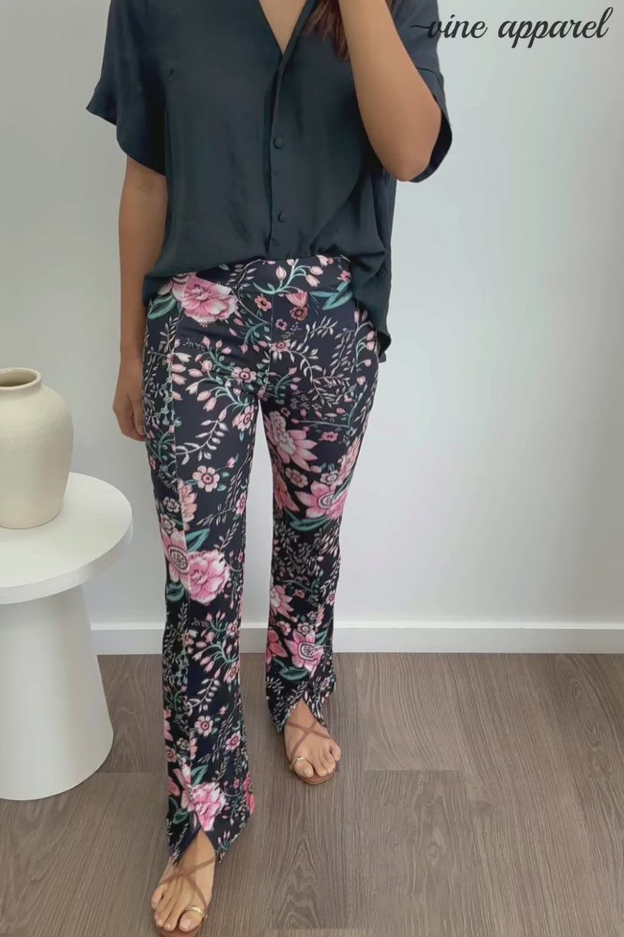Black Pink Floral
