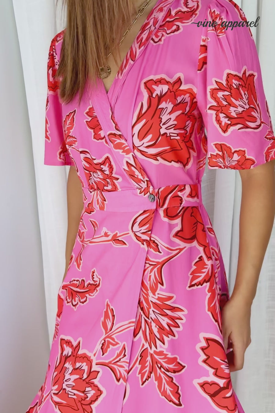 Pink Red Floral