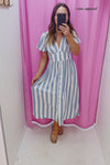 Blue White Stripe