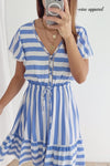 Blue White Stripe