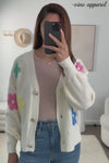 Cream Multi Flower