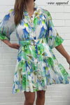 Blue Green Floral