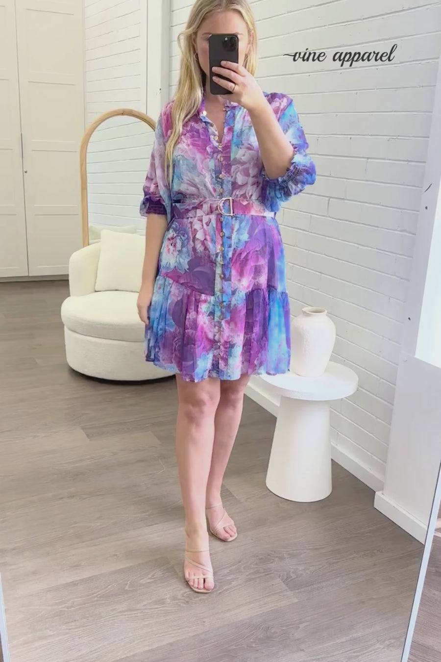 Purple Blue Floral