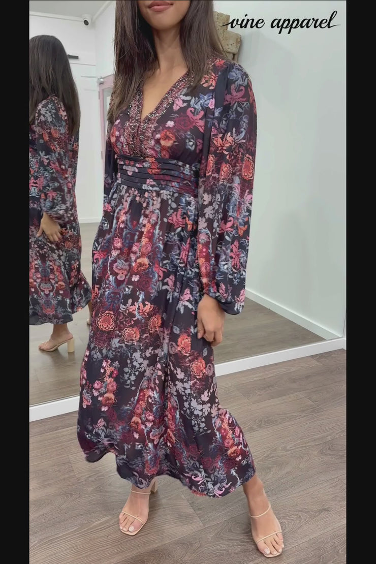 Burgundy Floral