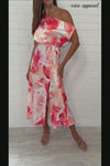 Coral Pink Floral