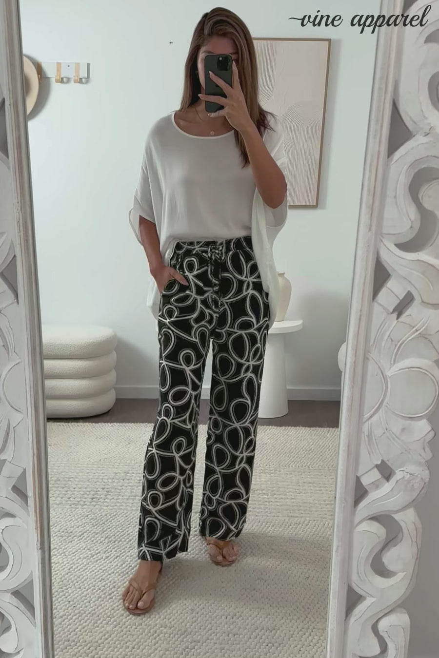 Black White Swirl