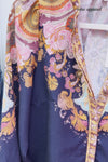 Navy Boarder Paisley
