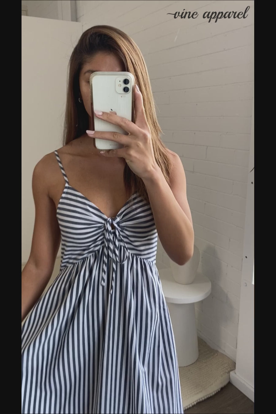 Slate White Stripe