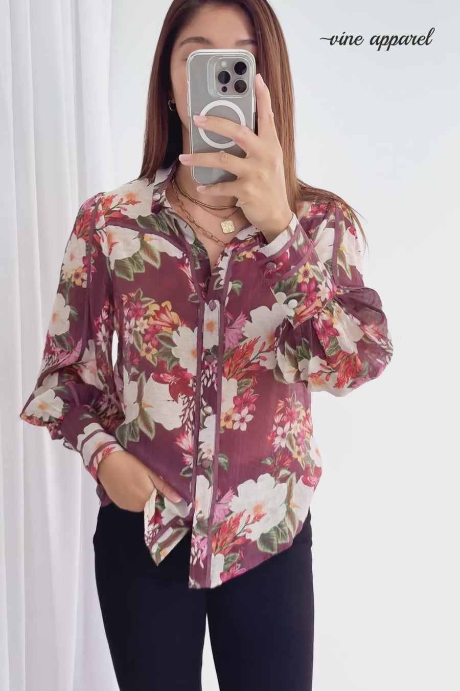 Burgundy Floral