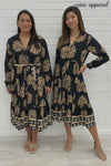 Black Tan Print