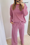 Burgundy Stripe