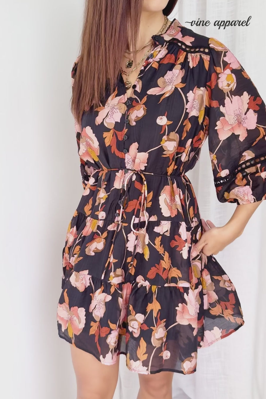 Black Blush Floral