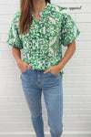 Green White Tile