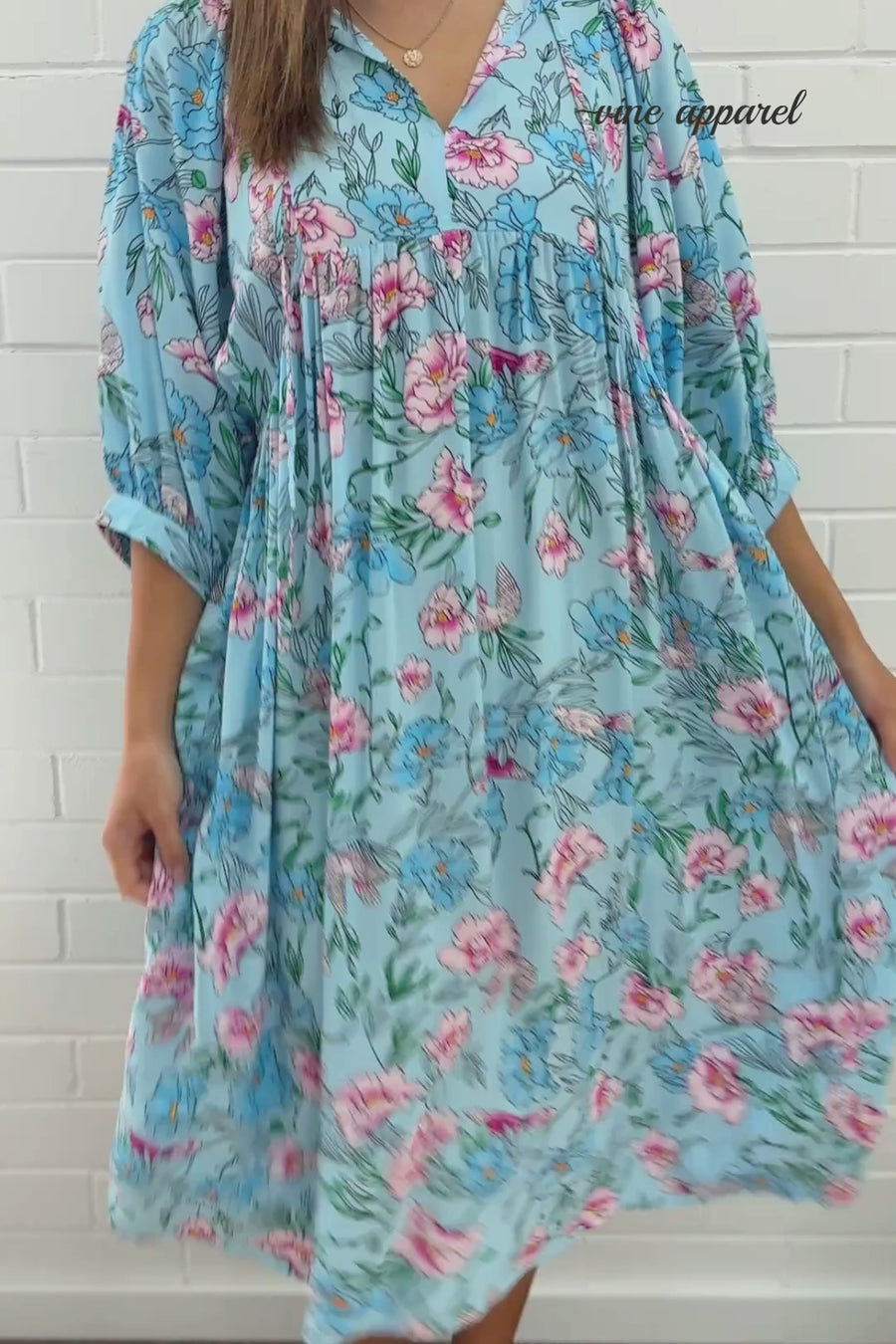 Sky Blue Floral