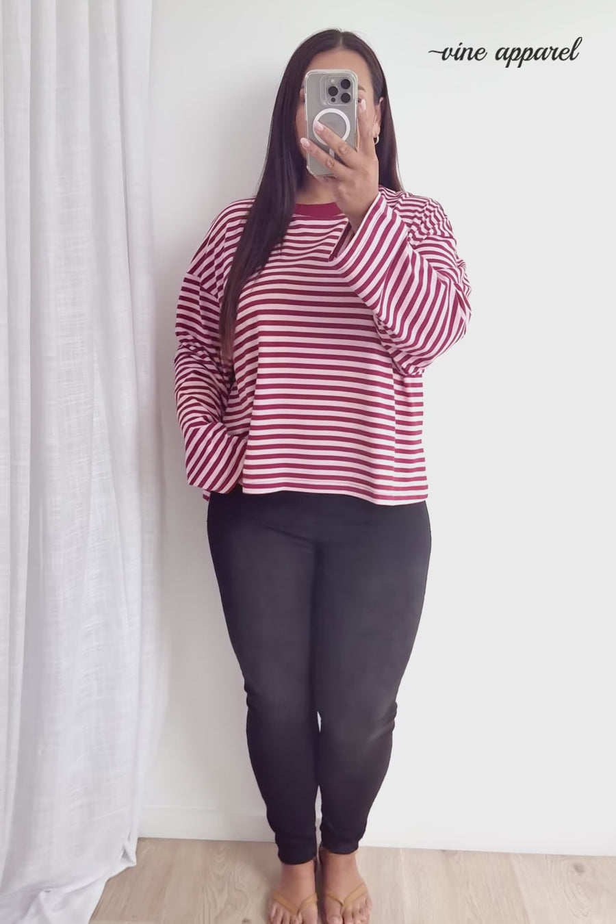Burgundy Stripe