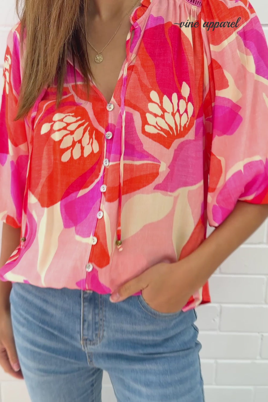 Pink Red Floral