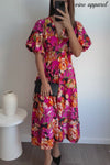Pink Orange Floral