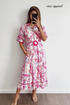 Pink Paisley Floral