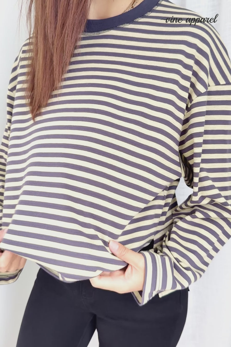 Washed Yellow Stripe