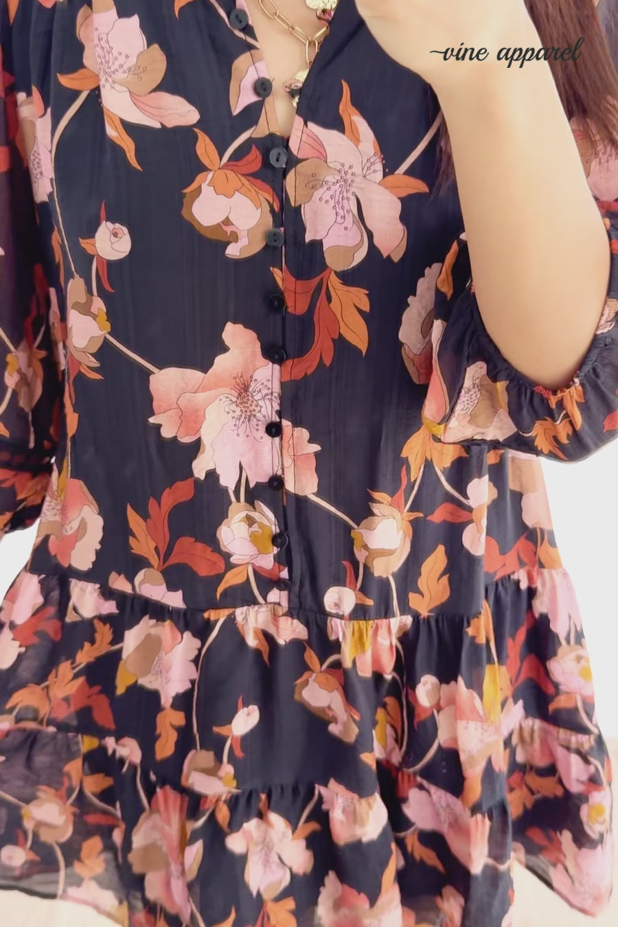 Black Blush Floral