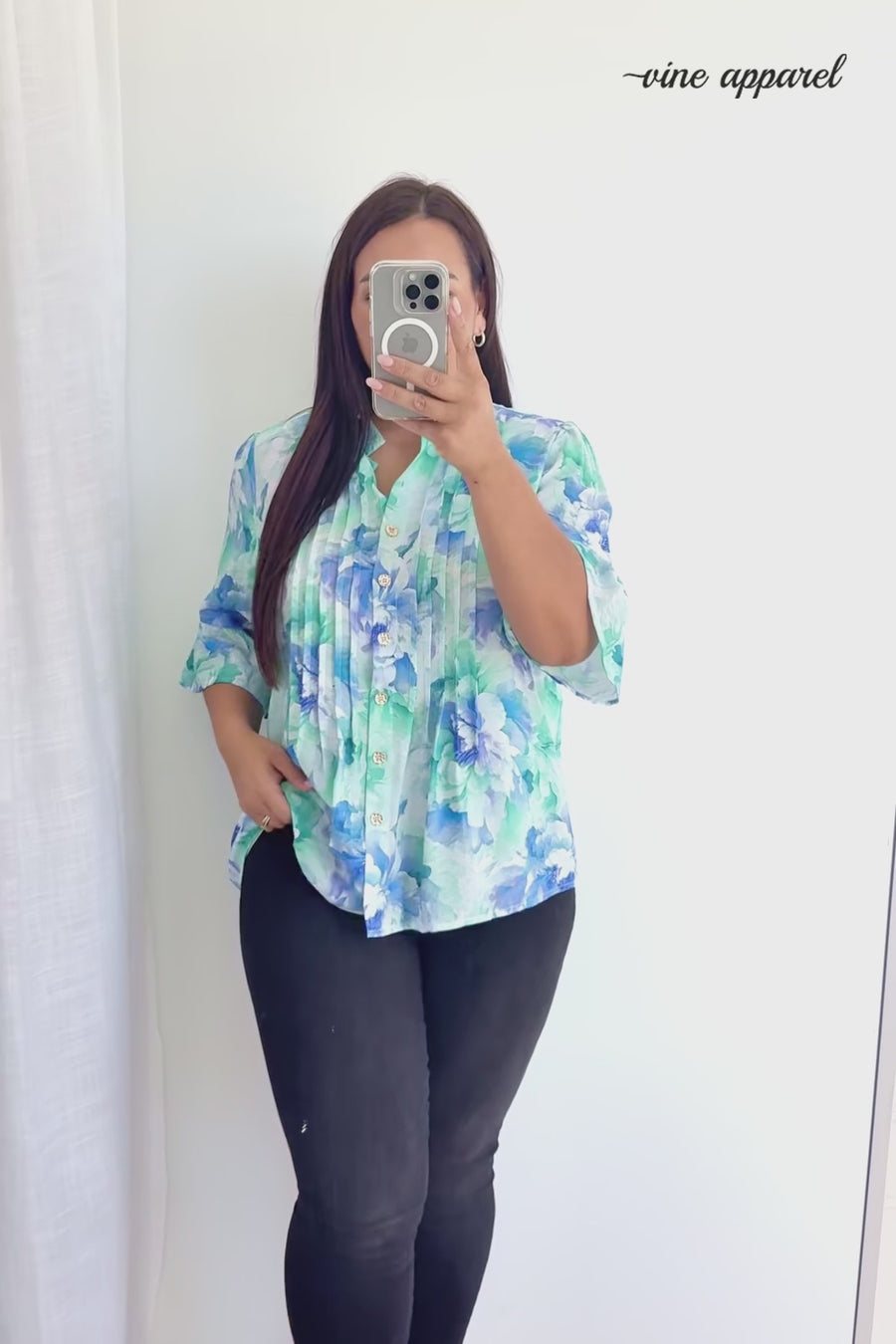 Blue Turquoise Floral