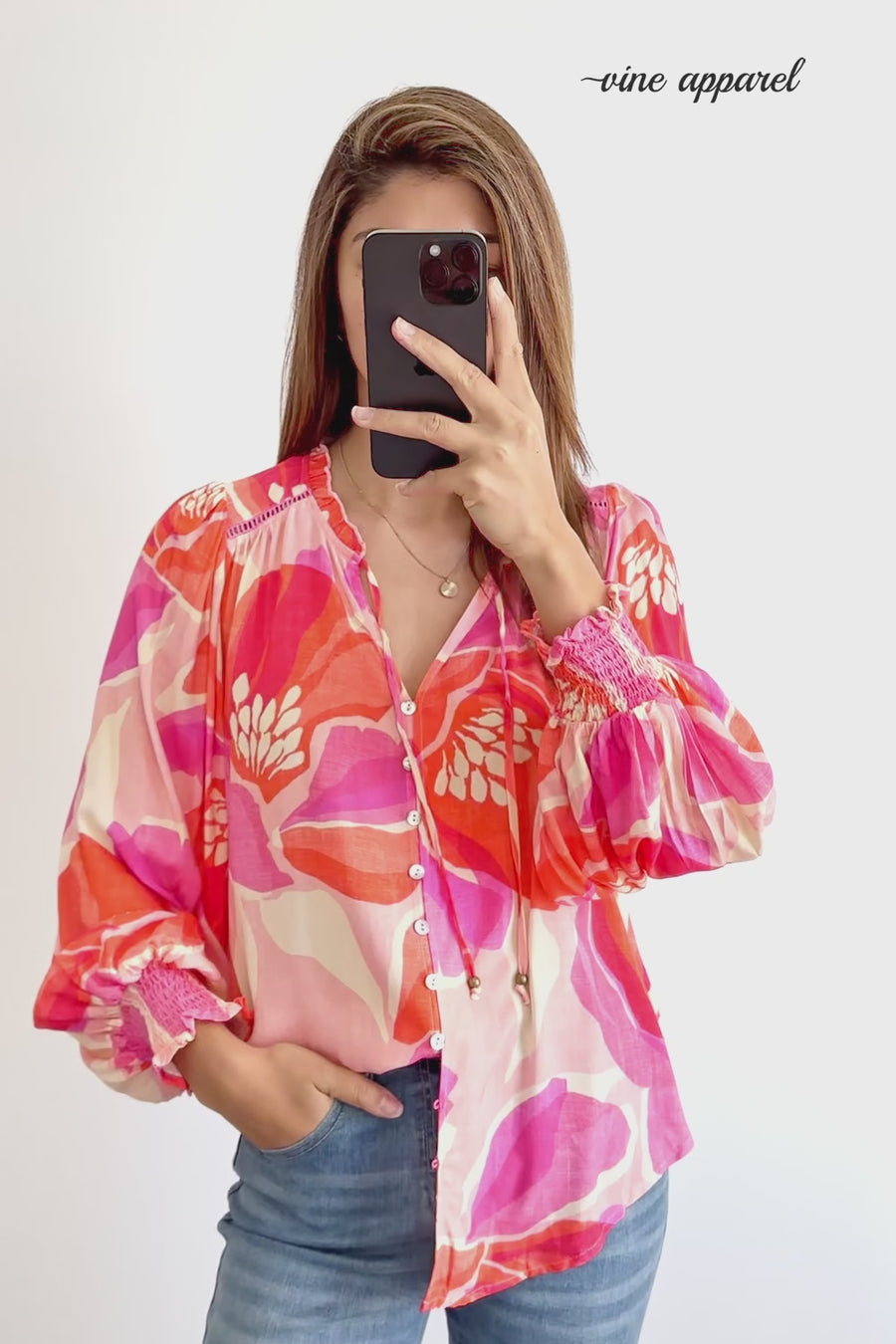 Pink Red Floral