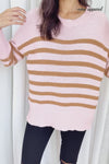 Pink Tan Stripe
