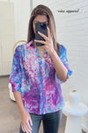 Purple Blue Floral