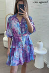 Purple Blue Floral