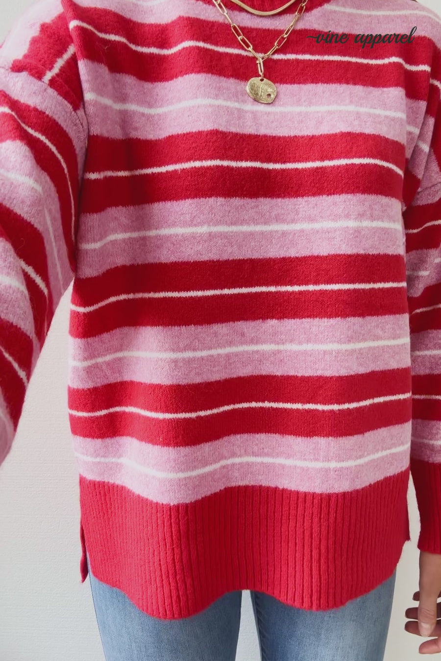 Red Pink Stripe